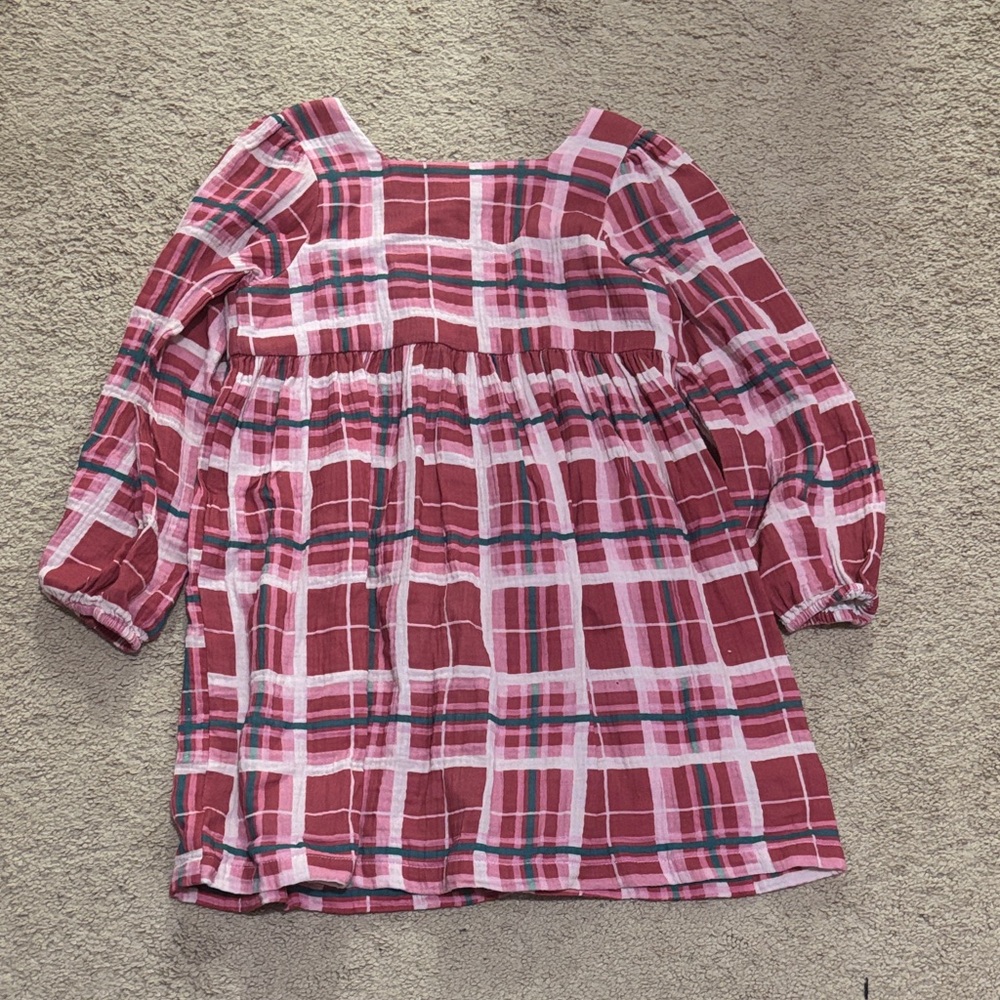 Girls Plaid Dress